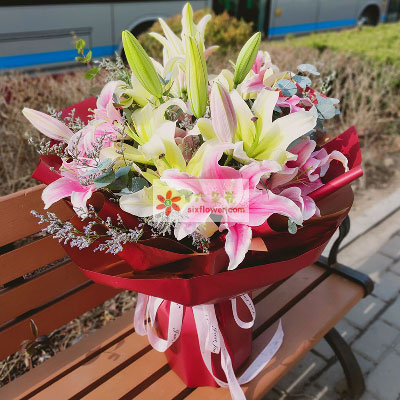 商丘8支多头百合，万事如意喜上加喜
